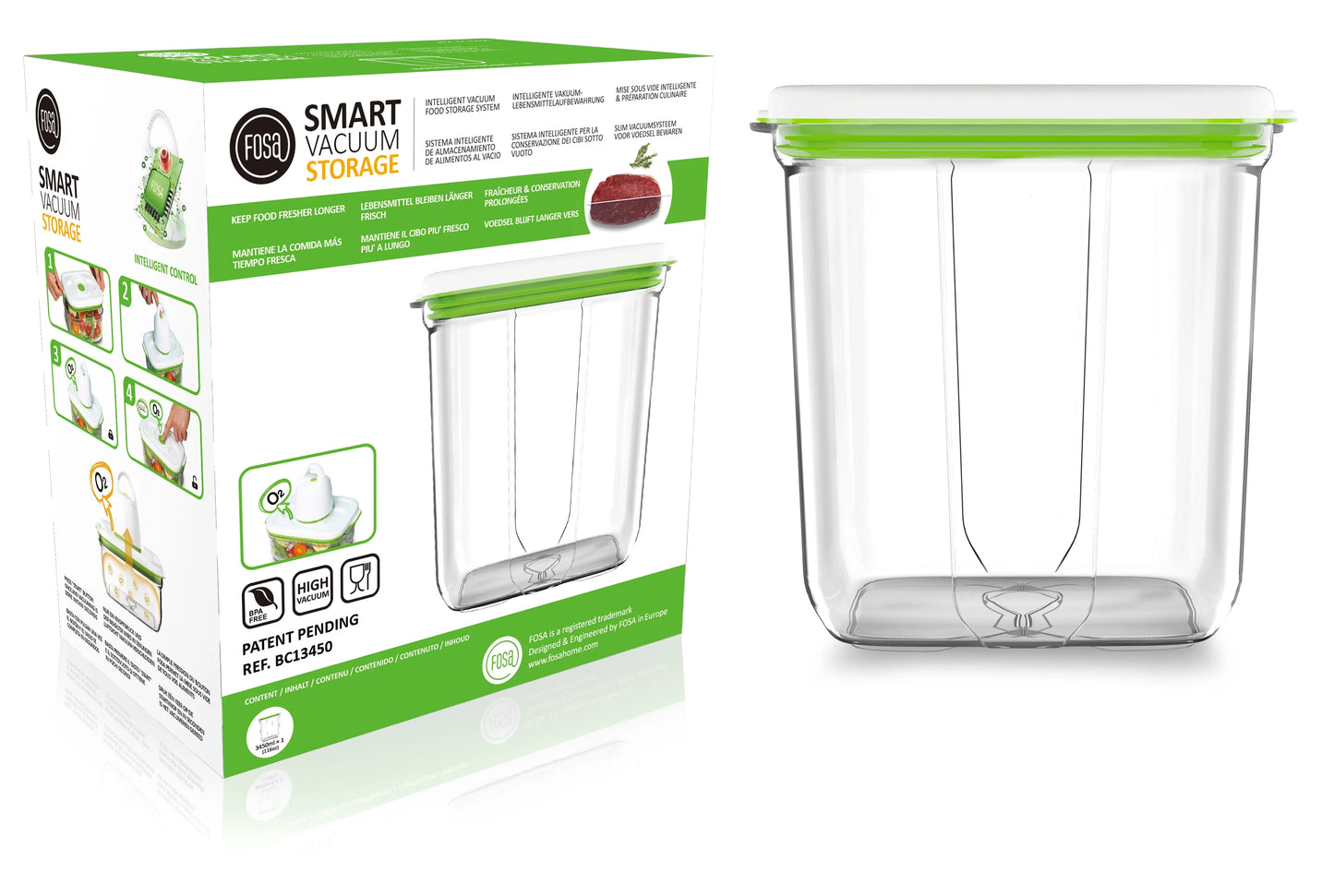 Barcelona Behälter eckig 1x3450ml - Fosahome.de