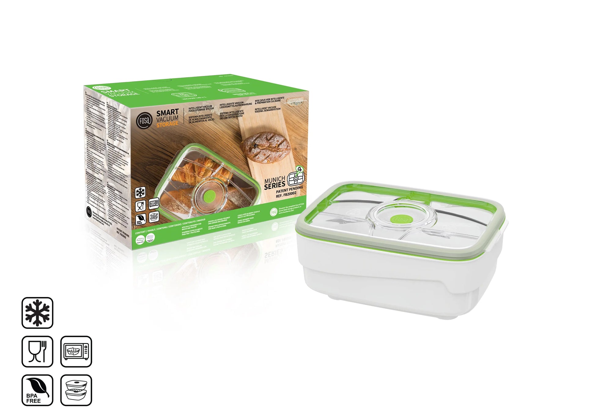 Munich Vakuum-Brotbox 4 Liter - Fosahome.de