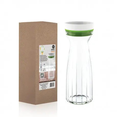 O2Go Vakuum Glasflasche mit Vakuumverschluss 1.2 L - Fosahome.de